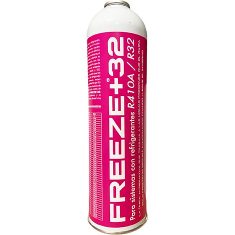 FREEZE+®32 350g  Sustituto Ecológico R410A R32  Presión de Trabajo Original  Garantiza Funcionamiento en Invierno