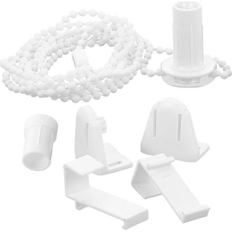 ensemble d'accessoires pour stores enrouleurs à monter soi-même, pièces détachées pour volets roulants, fixations pour stores enrouleurs-3.50X3.50X2.00CM-White (1/2)
