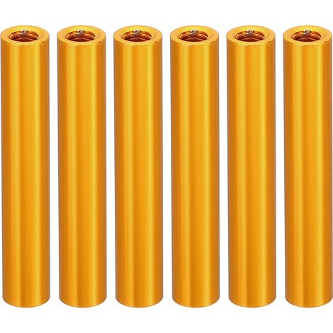 6Pcs Entretoise Filetée M3 en Aluminium 3x5x30mm Or (1/5)