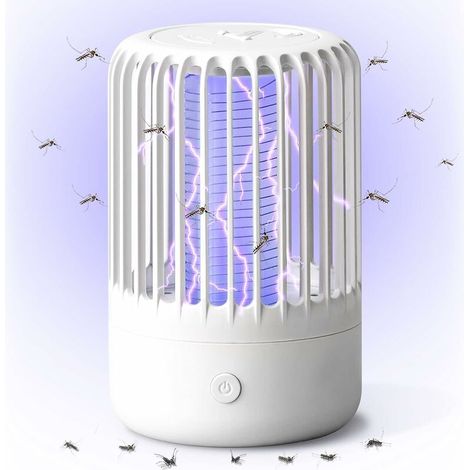 Anti Moustique Lampe , Anti Mouche Electrique, Appareil Anti MoustiqueTue Mouche Electrique Répulsif Attrape Bug Zapper, pièges Anti-parasites puissants à 360 ° pour intérieur et extérieur (1/5)