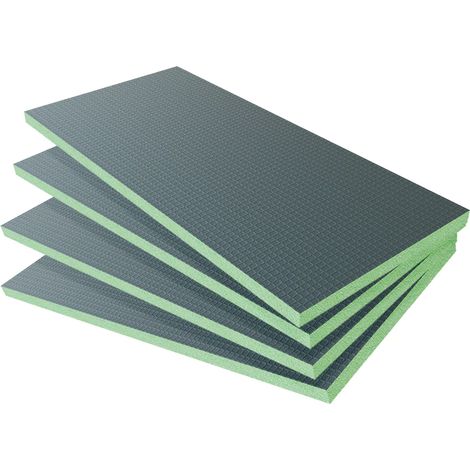 Pannello di Costruzione da Piastrellare in Estruso Polistrirene Rigido per l’Isolamento della Casa e del Bagno Dimensione 1250x600X40 mm (4 pezzi / set)