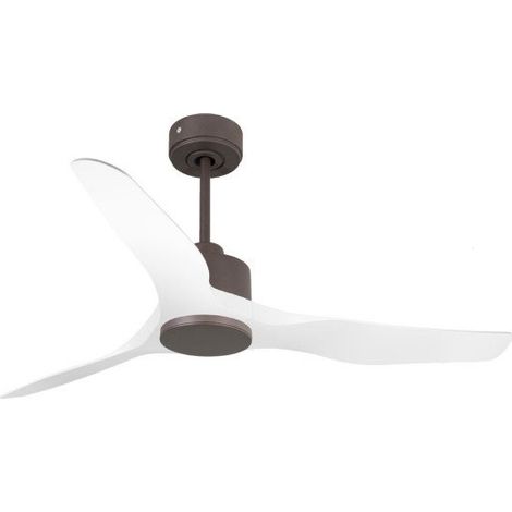 Modulo de KlassFan - Ventilateur de plafond DC sans Lumière Chocolat pales blanches, thermostat 26 à 40 m² KlDC6SlimP4Wi (1/5)