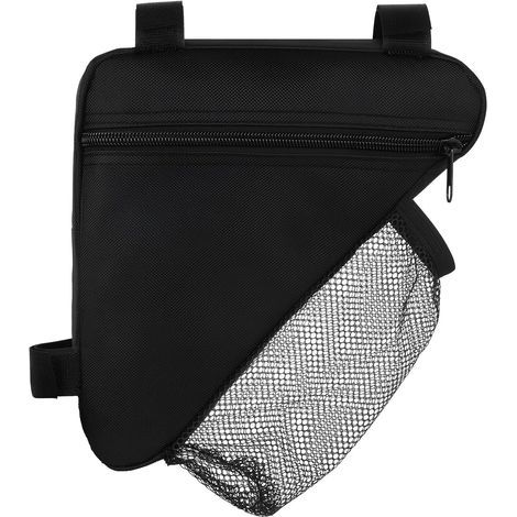 Sacoche Cadre Vélo Triangle, Sacoche de Vélo Étanche 20x20x27cm avec Poche Filet pour Bouteille d'eau, Grande Capacité pour Téléphone, Outils, Bikepacking VTT Route (1/3)