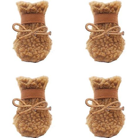 4 paires de chaussures antidérapantes pour chien