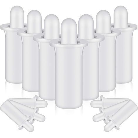 40 goupilles de réparation pour volets Fixations à ressort de rechange pour volets intérieurs, fenêtres, placards, lames orientables et stores Blanc (Modèle court) (1/5)