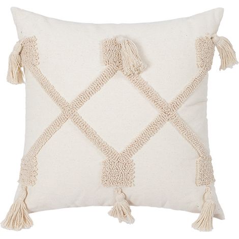 Housse de coussin capitonné pour canapé, coussin lombaire d'appoint, housse de coussin de siège intérieur (1/5)