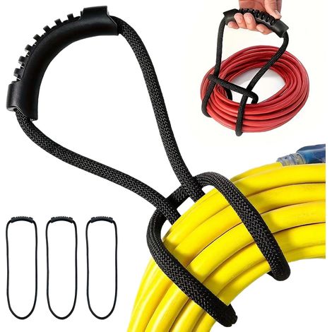 3 Pack Extension Cable Organizer and Hanging Hooks (80cm),Cable Ties with Handle,Heavy Duty Storage Straps and for Organizing Water Pipe in Garages and Workshops (1/5)