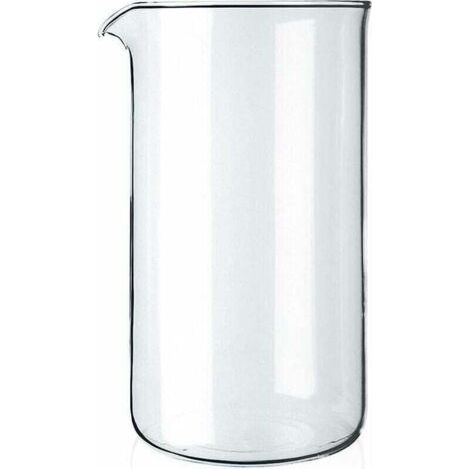 Verre à piston de rechange 8 tasses, XU, Transparent, 1 litre - diamètre 10 cm,, produit qualité supérieure, durable et fiable, matériaux sélectionnés, conforme normes - KZQ (1/4)