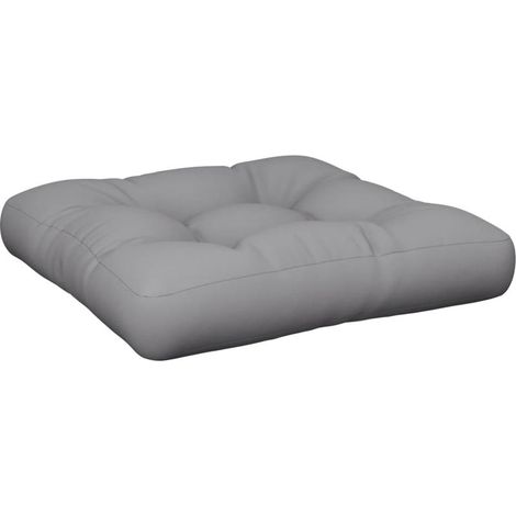 Coussin d'extérieur,Coussin de palette gris 60x60x12 cm tissu CFW494356 (1/5)