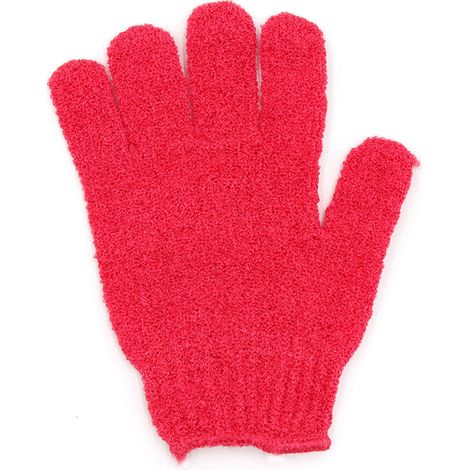 Gant de Gommage Exfoliant en Polyester Design 5 Doigts pour Nettoyage en Profondeur - Lavage Corps (L:19cm, Polyester) (1/5)