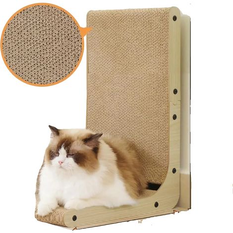 Kratzbaum für Katzen, langlebiges Holz, doppelte Funktionalität, Mittel (1/2)