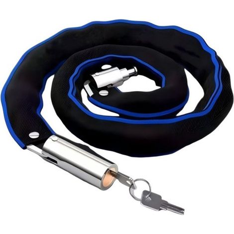 Candado para bicicleta, Cadena antirrobo, Llaves incluidas, Extra grueso, Resistente al óxido y a los cortes, patinetes, portones, etc, XS, 65 cm (1/5)
