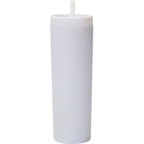 Tumbler Acrylique Double Paroi - 16 Oz - Avec Couvercle Et Paille - Pour Boissons Froides - Lot De 16 (1/4)