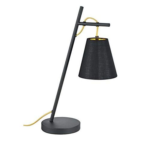 TRIO - ANDREUS LAMPADA DA TAVOLO TESSUTO NERO 40W (1/3)
