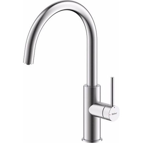 Naber SERVIZIO Küchenarmatur Namor 5, Edelstahl, Niederdruck, Laminarstrahl (1/2)