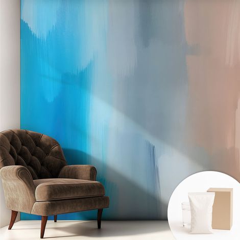 Carta Da Parati Non Tessuto - Con Colla Gratuita - Con Motivi Moderni - Design Elegante Per Pareti Astrazione colorata 250x250 cm (1/5)