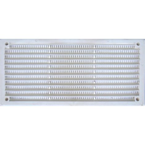 Griglia di ventilazione in abs naturale, L.8,6 x l.16,5 cm CENTRALE BRICO