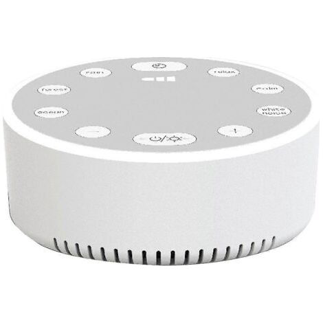 White noise detector for better sleep, mood regulator, light speaker for breathing support, sleep aid