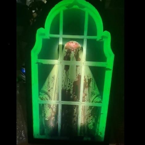 New Ghost Hologram Mirror, a novel Halloween decorative window sticker/ghost design - USB