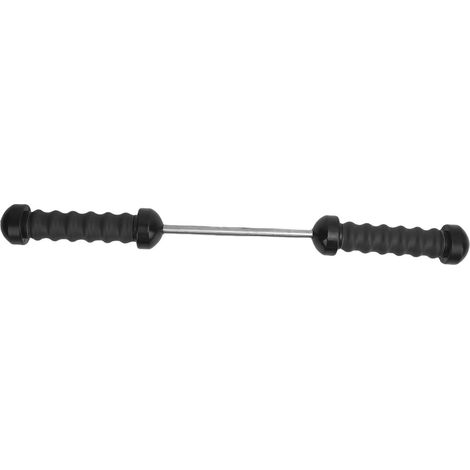 Rouleau de musculation pour poignets et avant-bras, poignée antidérapante, en TPE de qualité alimentaire, rembourré et souple, portable, noir, 30 kg (1/5)