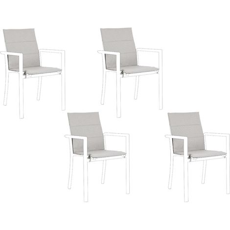 Coussins pour chaise de jardin en toile (lot de 4) - CASSIS (1/5)