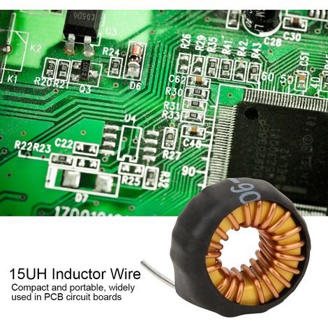 30 pièces bobine torique en cuivre horizontal avec tube de protection pour circuit imprimé 5026 15UH 6A (1/5)