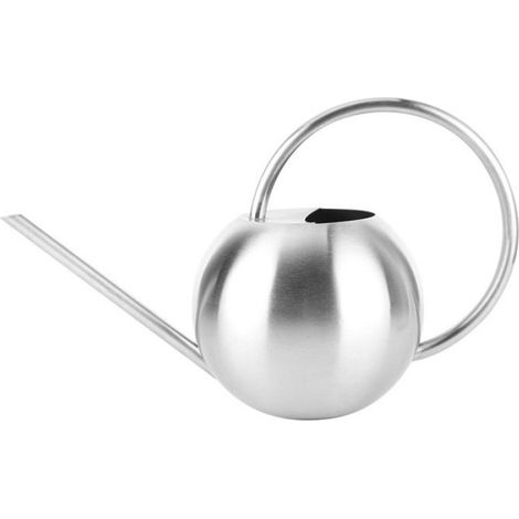 Arrosoir inox à long bec sphérique 1L, pour plantes d'intérieur, outil d'irrigation précis, design élégant et fonctionnel (1/5)