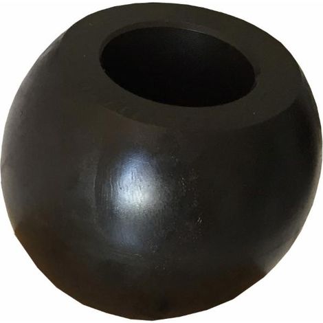 Rotula per ganci inferiori Ø 56x45mm con foro Ø 28mm Black Line (1/2)