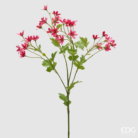 EDG Enzo De Gasperi Margherita Ramo H 70 Cm Pianta Artificiale Fuchsia