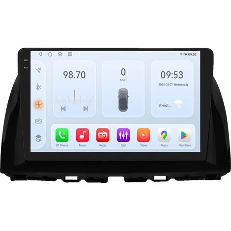 Autoradio, touchscreen, compatibilità con smartphone, compatibile con Mazda CX-5 2012-2015, A-8 cores-8G 128G -QS8 (1/2)