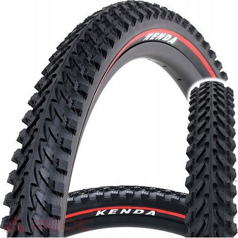 Neumático Kenda para bicicleta de montaña 26x1.95 con banda roja (1/2)