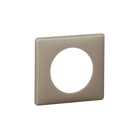 Plaque Legrand Céliane poudré 1 poste grès – Installation rapide par clipsage – Compatible avec prises et interrupteurs Céliane