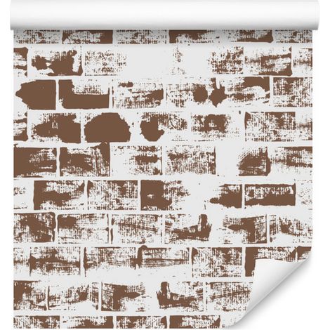 Carta da parati effetto muro di mattoni per soggiorno e camera da letto, 50x1000 cm (1/5)