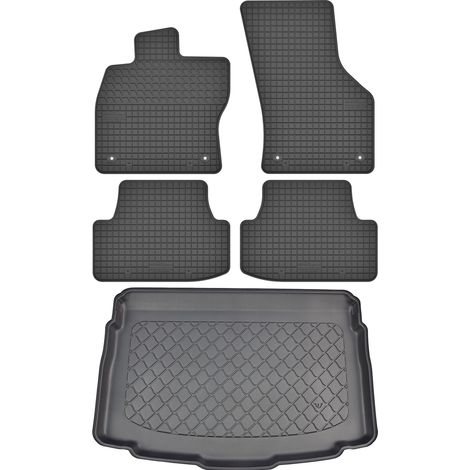 Set di tappetini in gomma per auto e tappetino per bagagliaio per Volkswagen T-Roc Crossover dal 12/2017