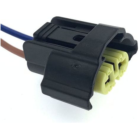 The DJ70255FA-3-21 connector is suitable for 2P wiring harnesses for Toyota and Mazda fog lights. Part number DJ70211YA-2.8-21 (1/4)