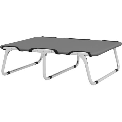 Faltbares Hundebett aus Stahl und Oxford 600D, grau, 71 x 58 x 20 cm (1/3)