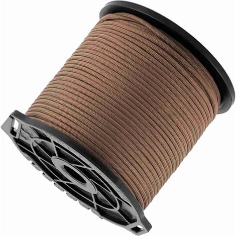 Bobine multifonctionnelle d'extérieur, corde en paracorde 9 brins, épaisseur 4 mm, corde à linge, corde à vent pour tente, corde d'escalade (1/4)