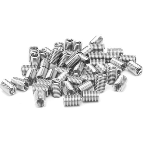 50 inserts filetés (unités américaines) pour la réparation de trous filetés, diamètre 1/4 po - 202,5 D (1/5)