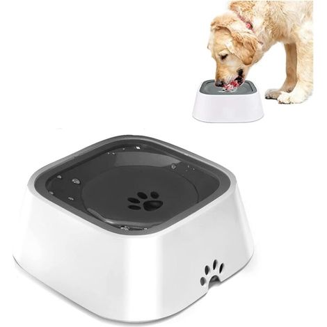 Chien Abreuvoir, Splash-Gratuit Gamelle, No Déversement Chien Véhicule Transporté Abreuvoir, Chargeur Lent Eau Écuelle pour Chien (1/5)