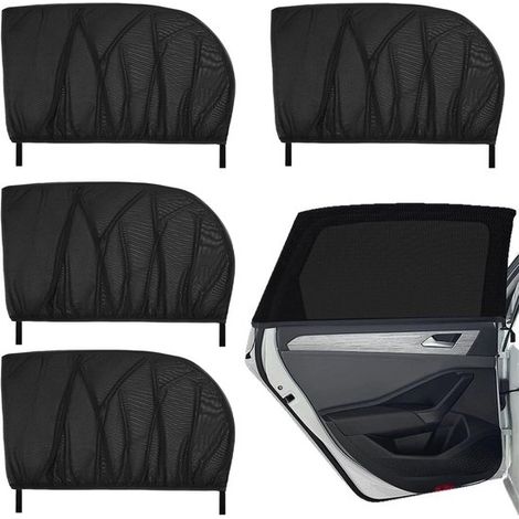 Lot de 4 pare-soleil de voiture – Protection UV enfants – Universels – Pour toutes voitures – Protège du soleil (1/5)