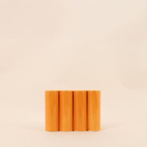 Vase en céramique alvéolé coloré, H17cm (1/5)