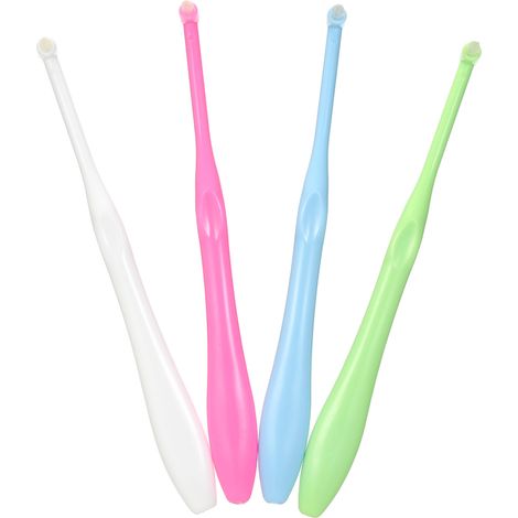 Brosse à dents orthodontique, brosse interdentaire conique à touffe d'extrémité, bretelles à poils souples, nettoyage du fil dentaire, soins bucco-dentaires (1/5)