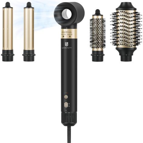 Hair Dryer Set, Air Styler 6 in 1 with Curling Iron 110,000 RPM, 500 Million Negative Ion High Speed Hair Dryer with Blower Brush and Air Curler (1/5)