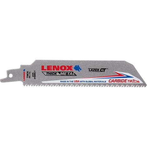 Lame de scie sabre Lenox LAZER CT™ longueur 152 mm, 8 TPI, UE 1 pièce