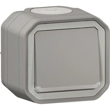 Legrand Plexo interruttore pulsante luminoso grigio per esterni