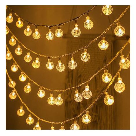 Außen-Lichterkette, Solar-Außen-Lichterkette 10M 100 LED, IP44 wasserdicht, 8 Beleuchtungsmodi, Solar-Außenlichterkette, Solarlichter für die Terrassendekoration