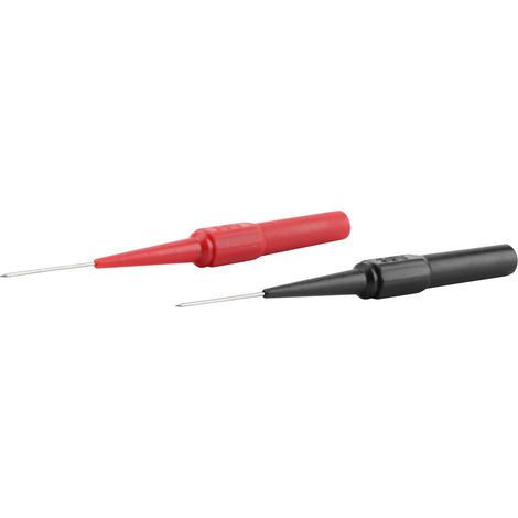 Paire de pointes de test à percer l'isolant pour multimètre, rouge et noir, aiguilles de mesure isolées (1/5)