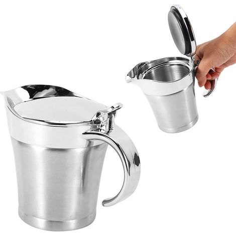 750 ml doppelwandige Saucenschüssel aus Edelstahl 304 für Saucen, Marmeladen, Steaks und Beilagen nach westlicher Art (1/5)