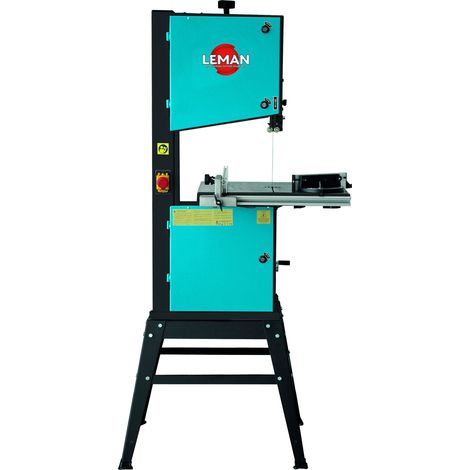 Leman – Scie à ruban 350mm SRU355 – Hauteur de coupe 205mm – 2 vitesses pour bois et métaux – Moteur 900W – Piètement en acier