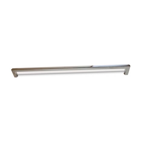Ouvre&Déco – Poignée de meuble en zamak poli chrome 320 mm – Entraxe 320 mm – Largeur 322 mm – Hauteur 7 mm – Épaisseur 27 mm